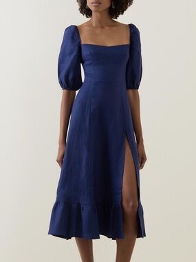 NWT Reformation Belgium Linen Maxi Dress